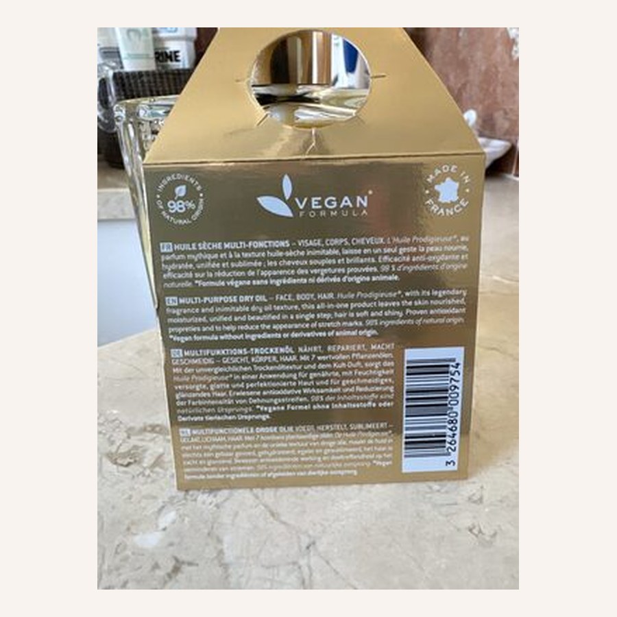 Nuxe Huile Prodigieuse Multi-Purpose Dry Oil All Skin Types/Face, Body & Hair